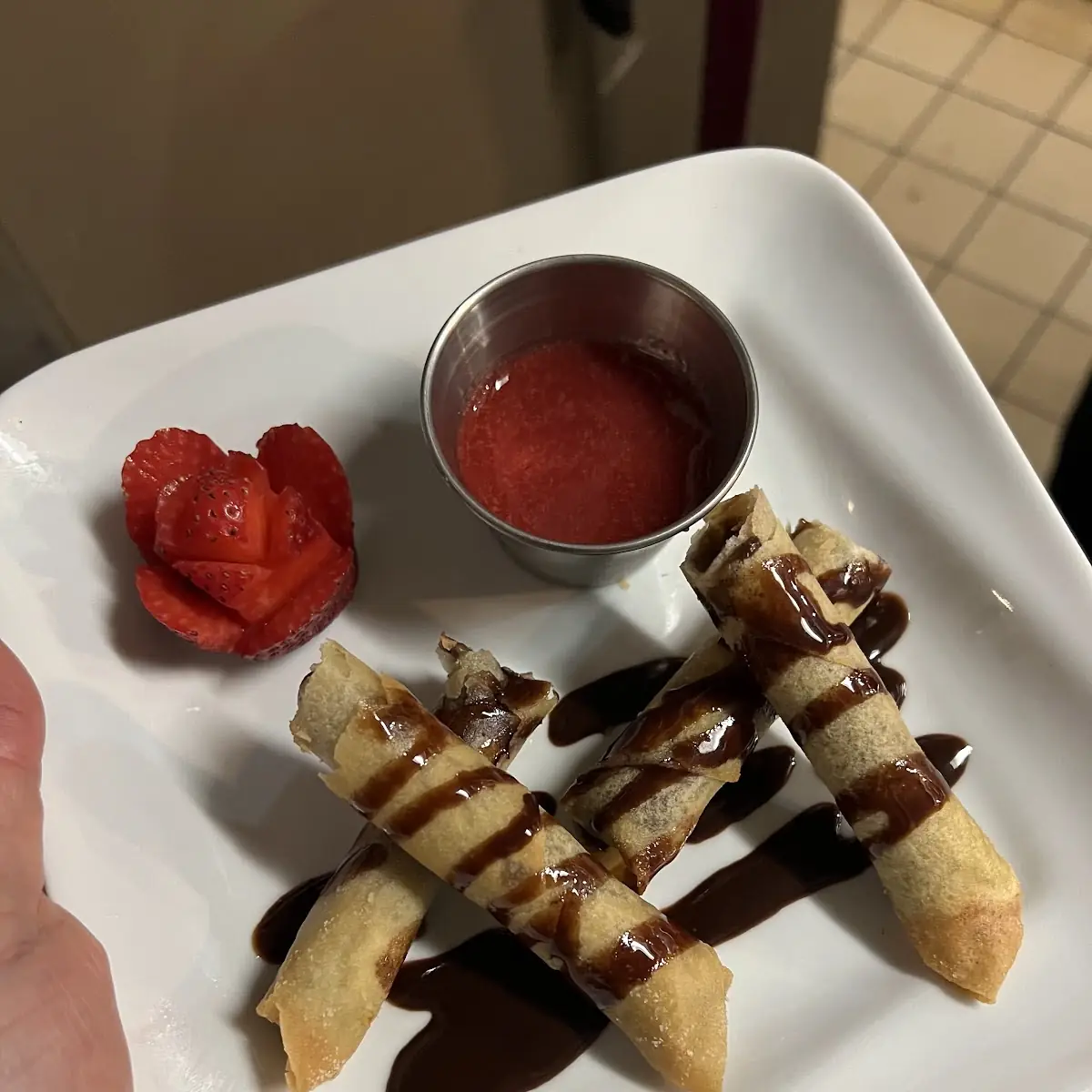 Chocolate Cookie Dough Eggrolls