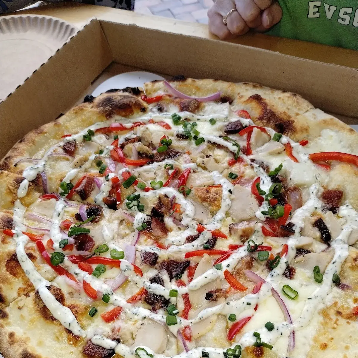 Chicken Bacon Ranch Pizza