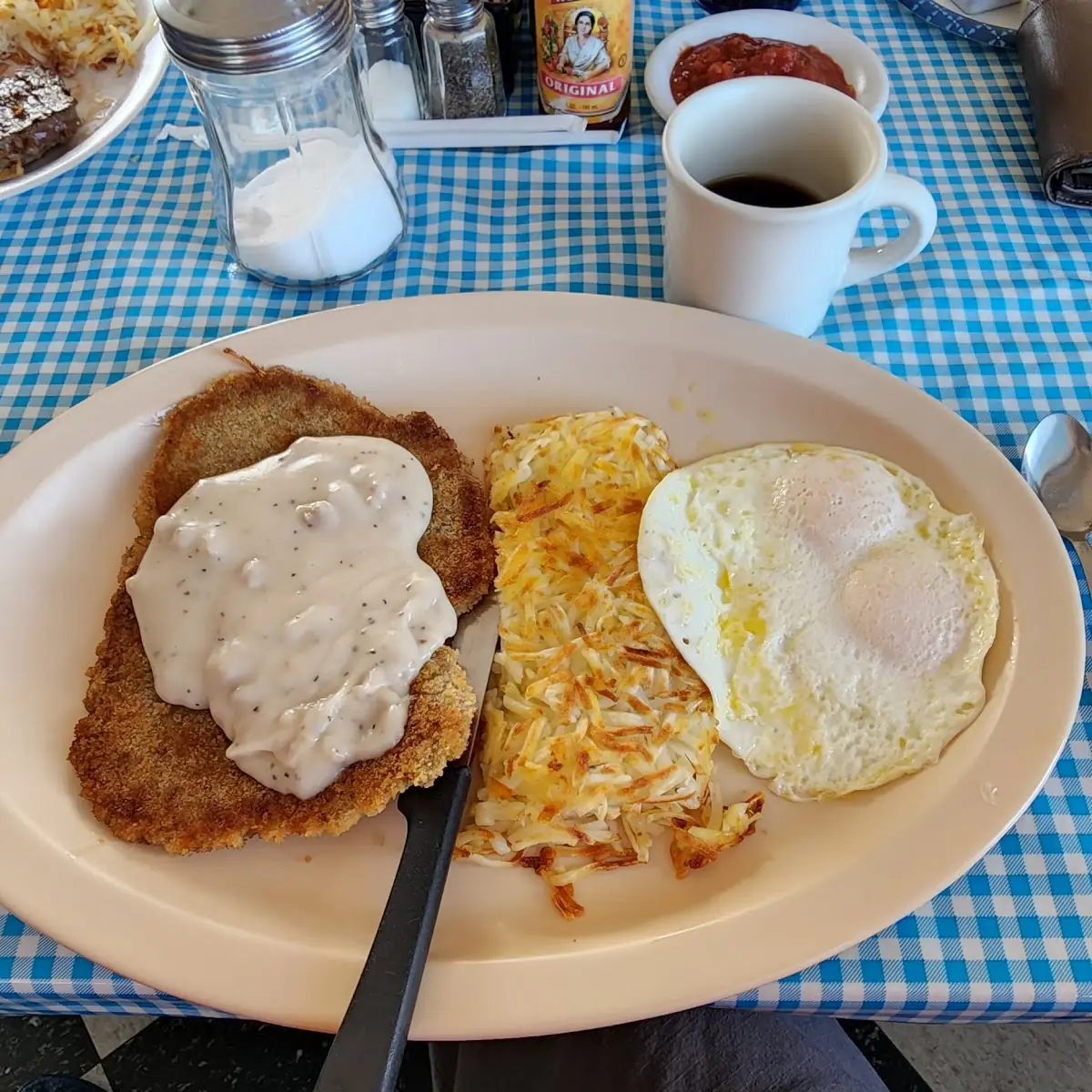 Chicken Fried Steak and Eggs