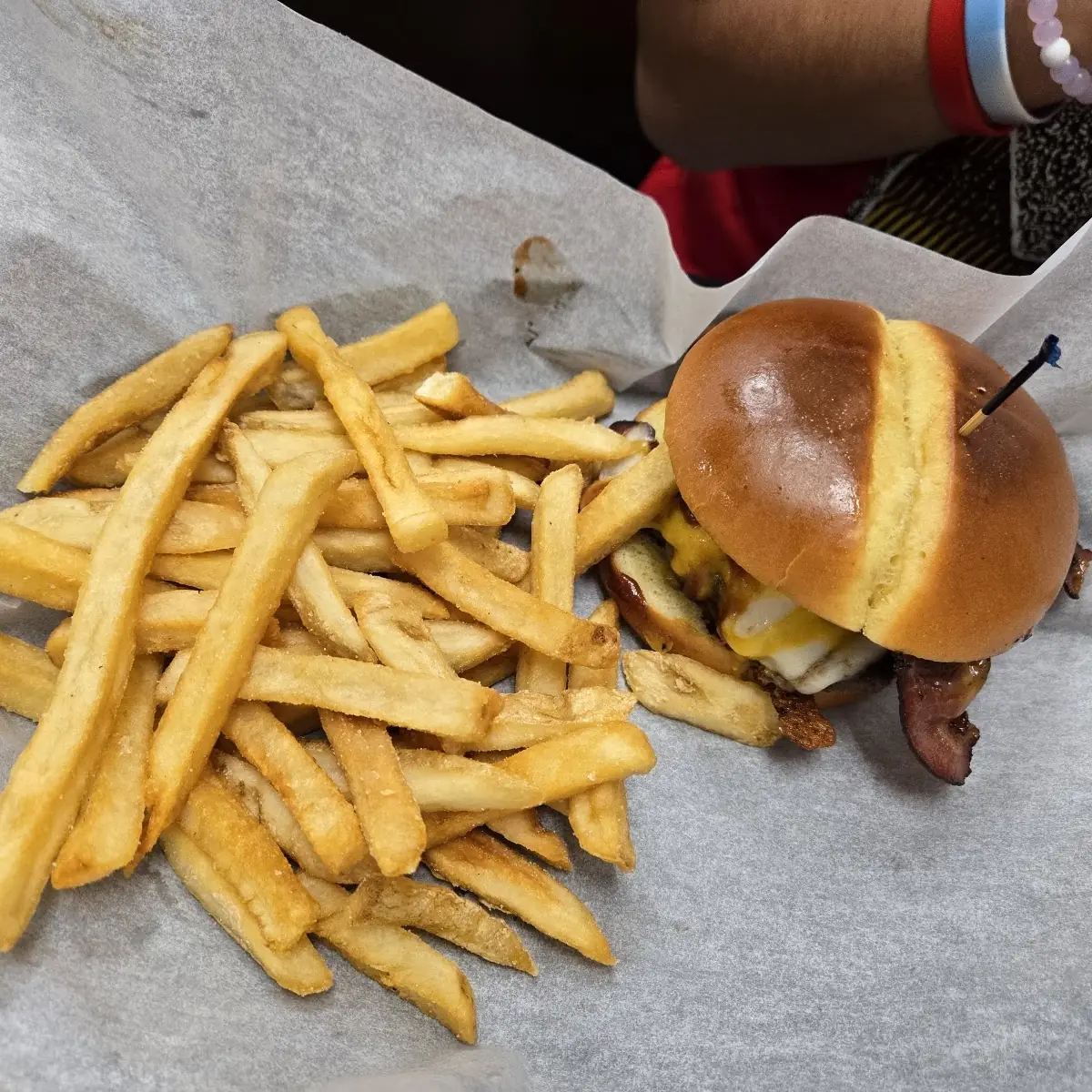 BBQ Bacon Cheeseburger with Fries