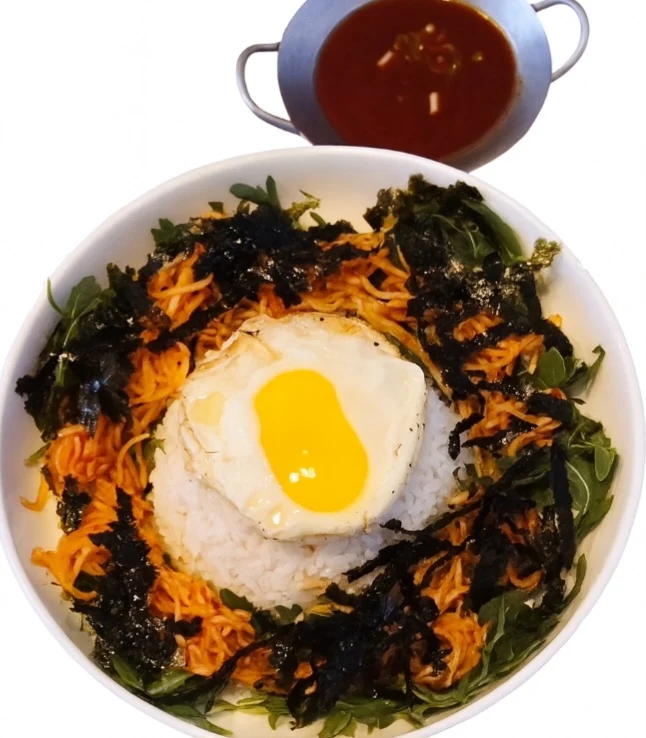 Radish Bibimbap, BULDAK(Korean BBQ &Fried chicken)
