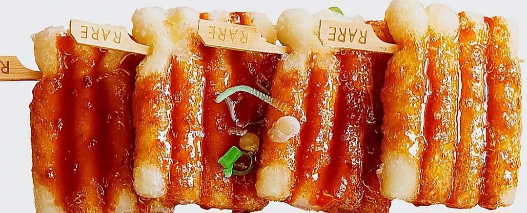 Tteok Skewers Four in Groups of Four, BULDAK(Korean BBQ &Fried chicken)