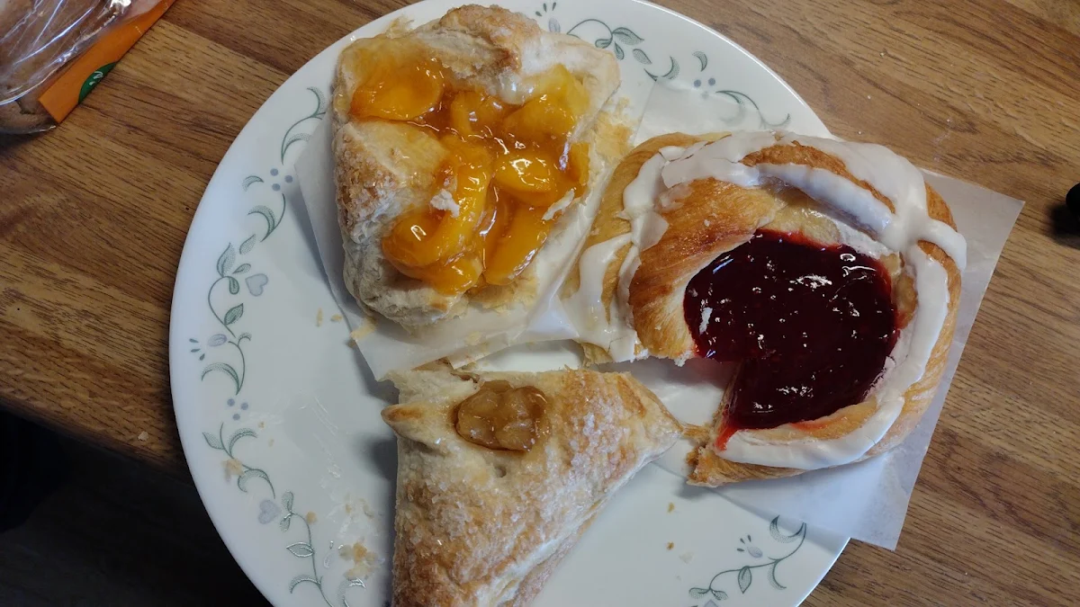 Peach Puff Raspberry Apple Turnover