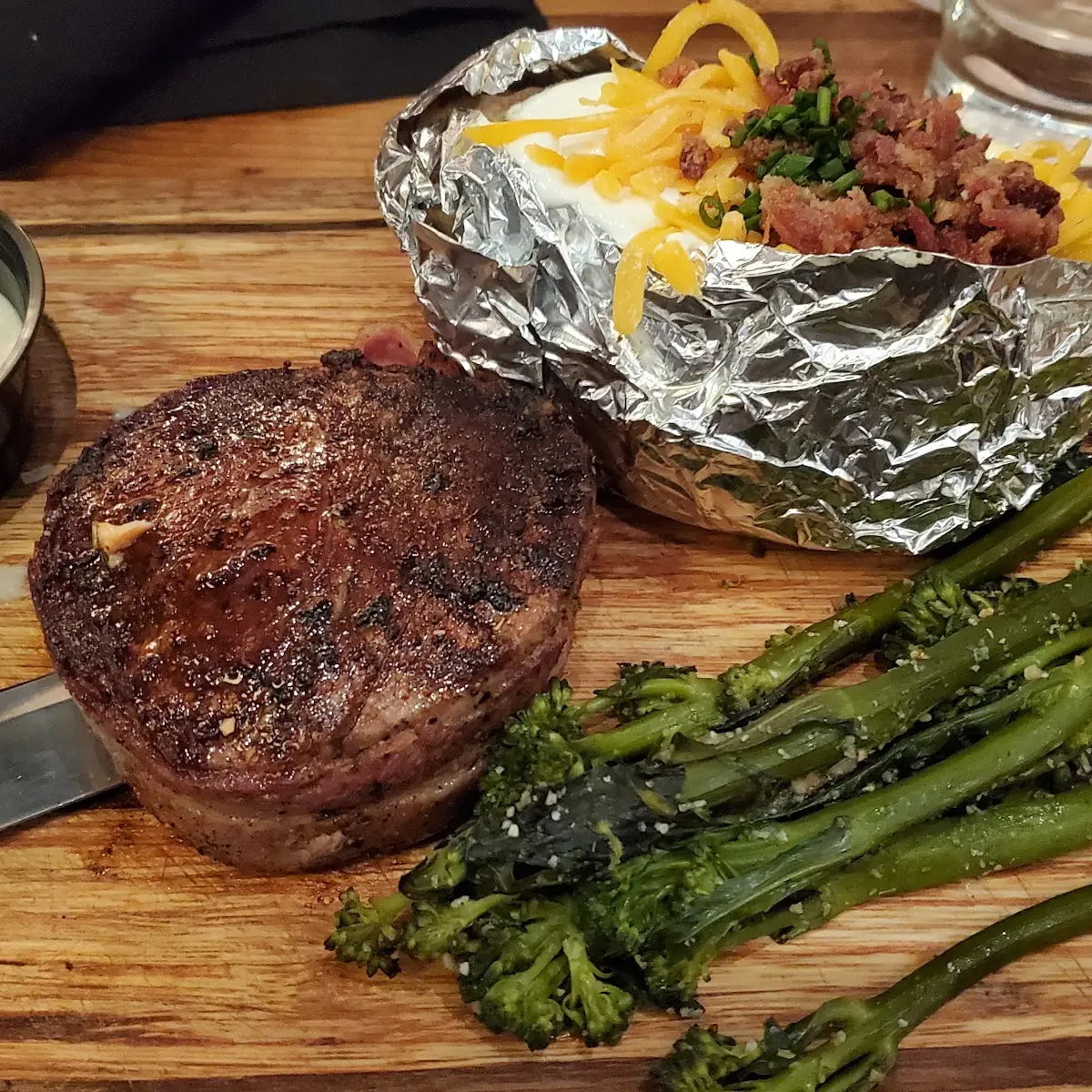 Filet with Loaded Baked Potato