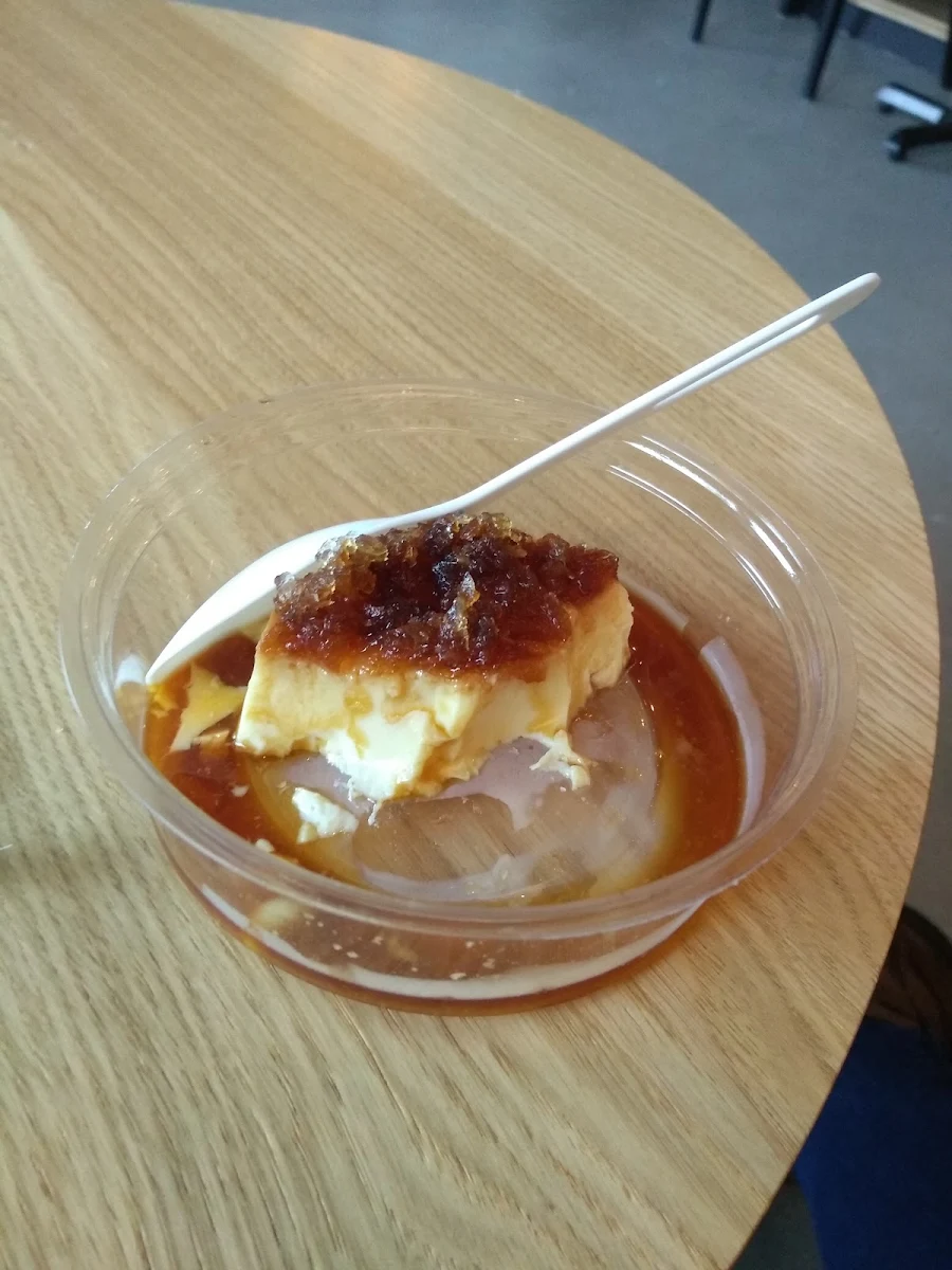 Flan with Coffee Ice