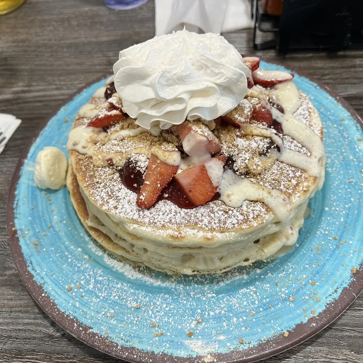 Strawberry Cheesecake Pancakes