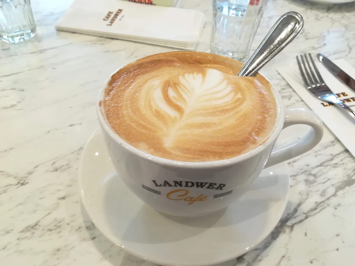 Large Cappuccino, Cafe Landwer