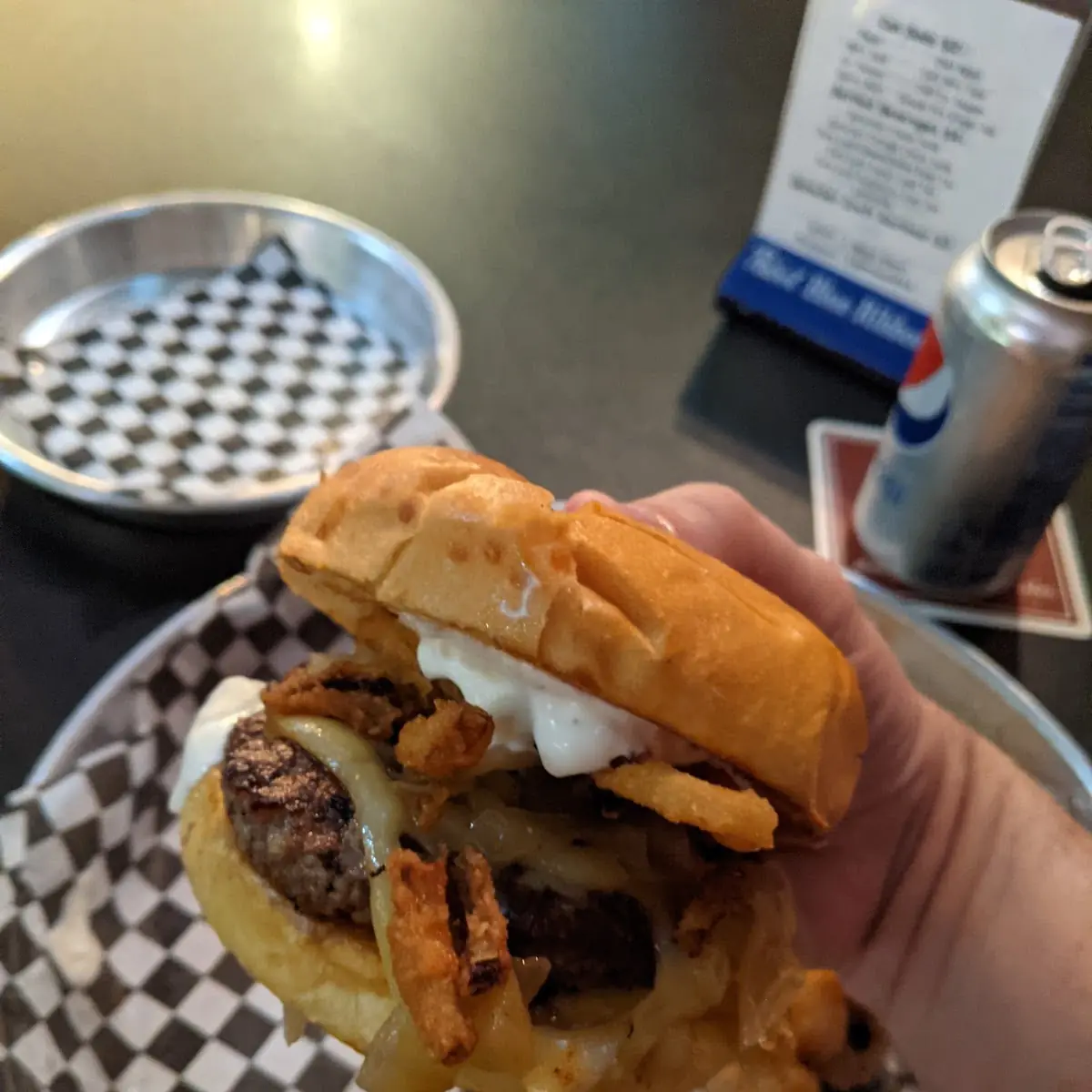 French Onion Burger
