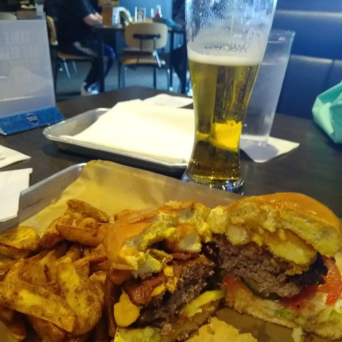 Cheese Curd Bacon Burger