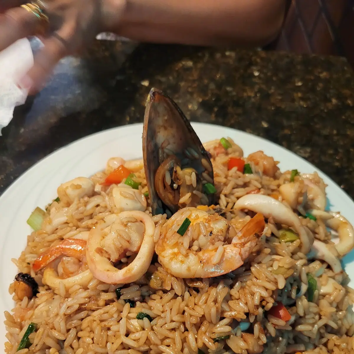 Mariscos Saltados Mixed Seafood