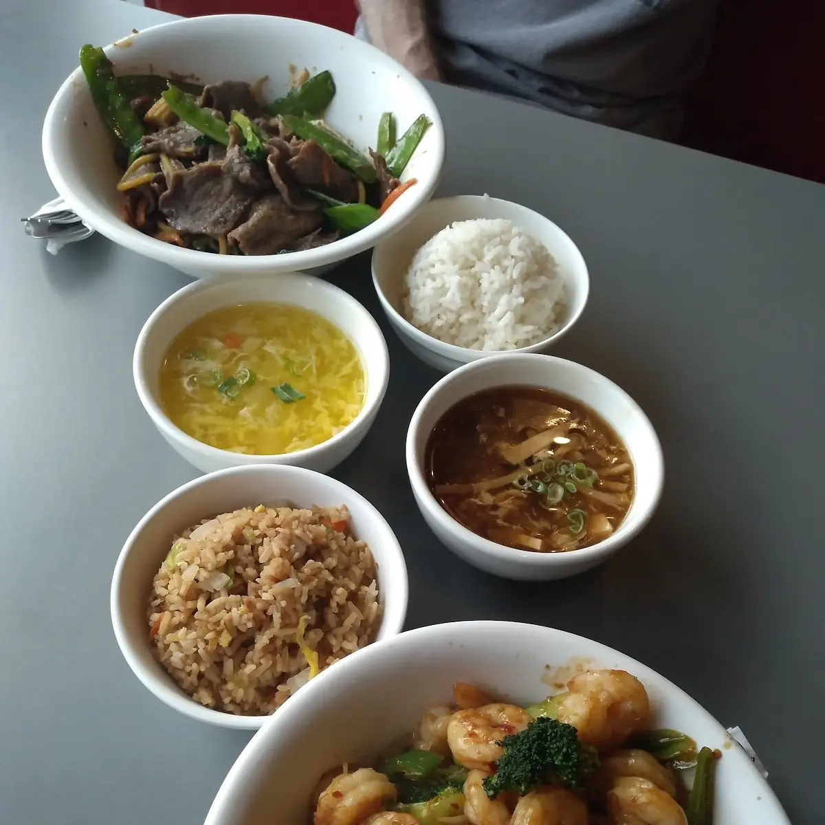 Mongolian Stir Fry with Egg Drop Soup