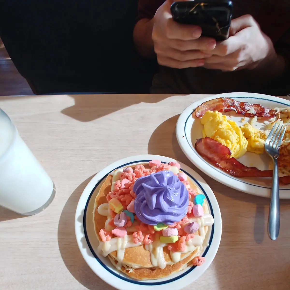 Lucky Charms Pancakes