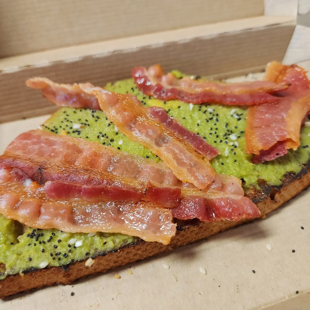 Bacon-Topped Avocado Toast