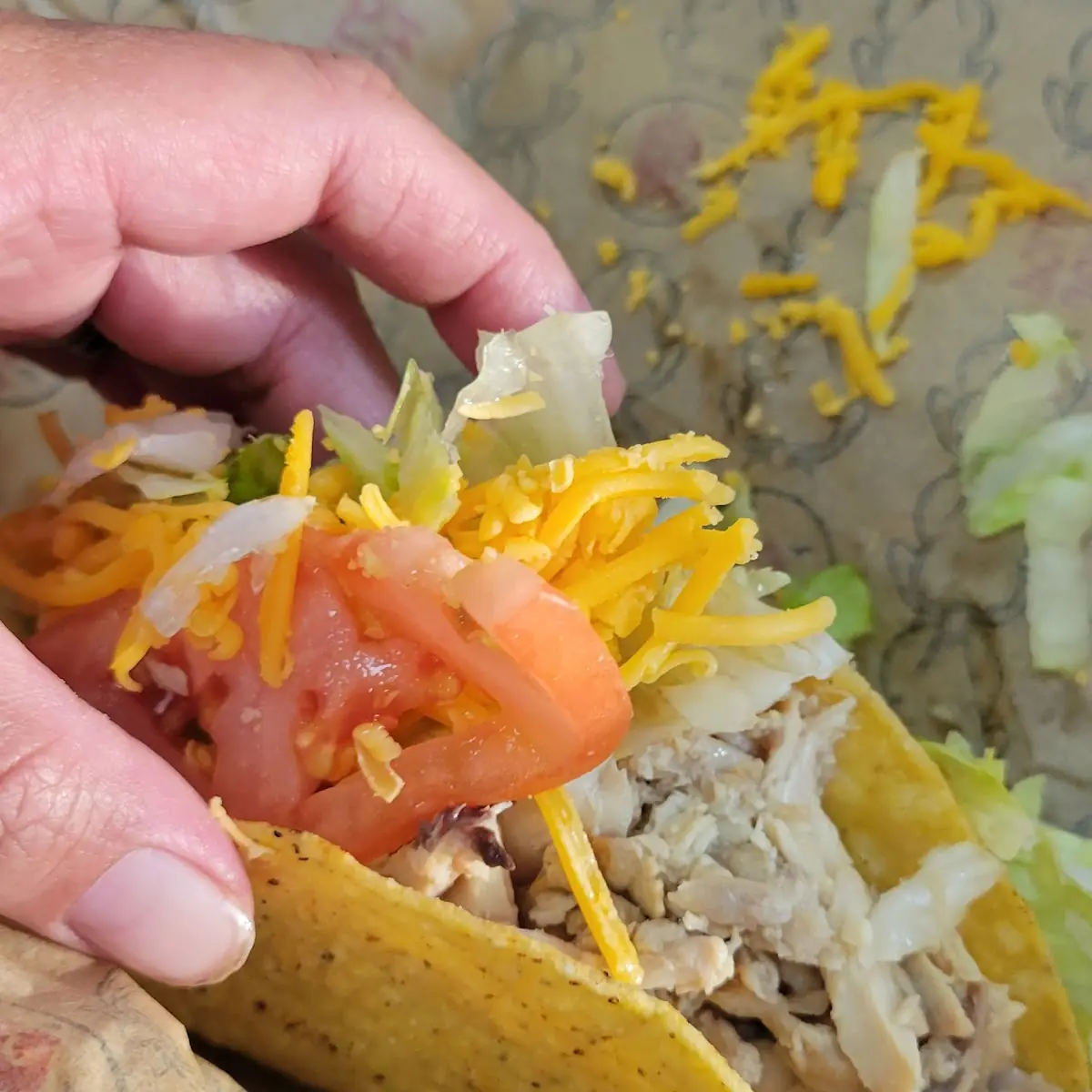 Close Up Hard Shell Taco