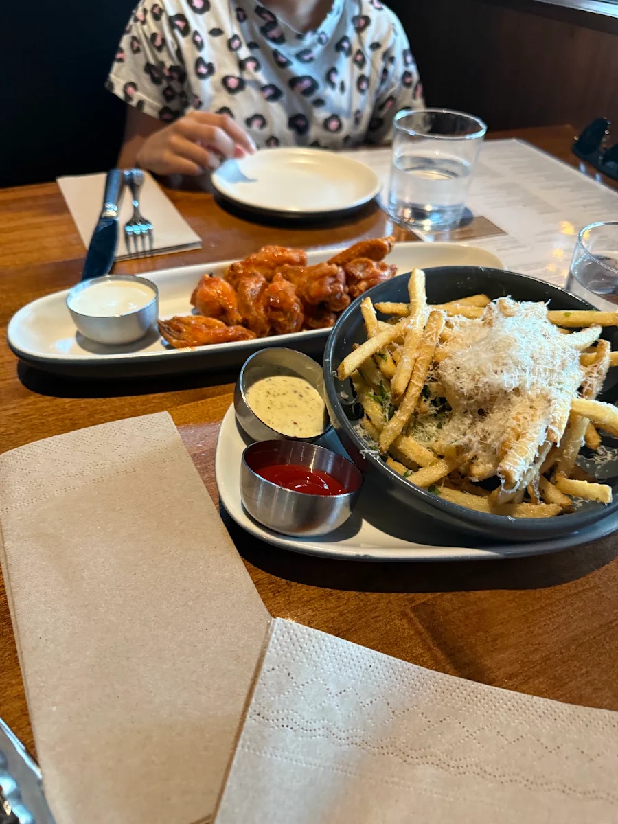 Truffle Parmesan Fries with Grainy Mustard Aioli