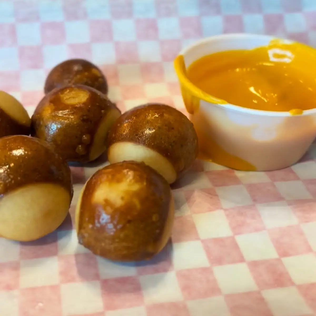 Pretzel Bites and Cheese Dip