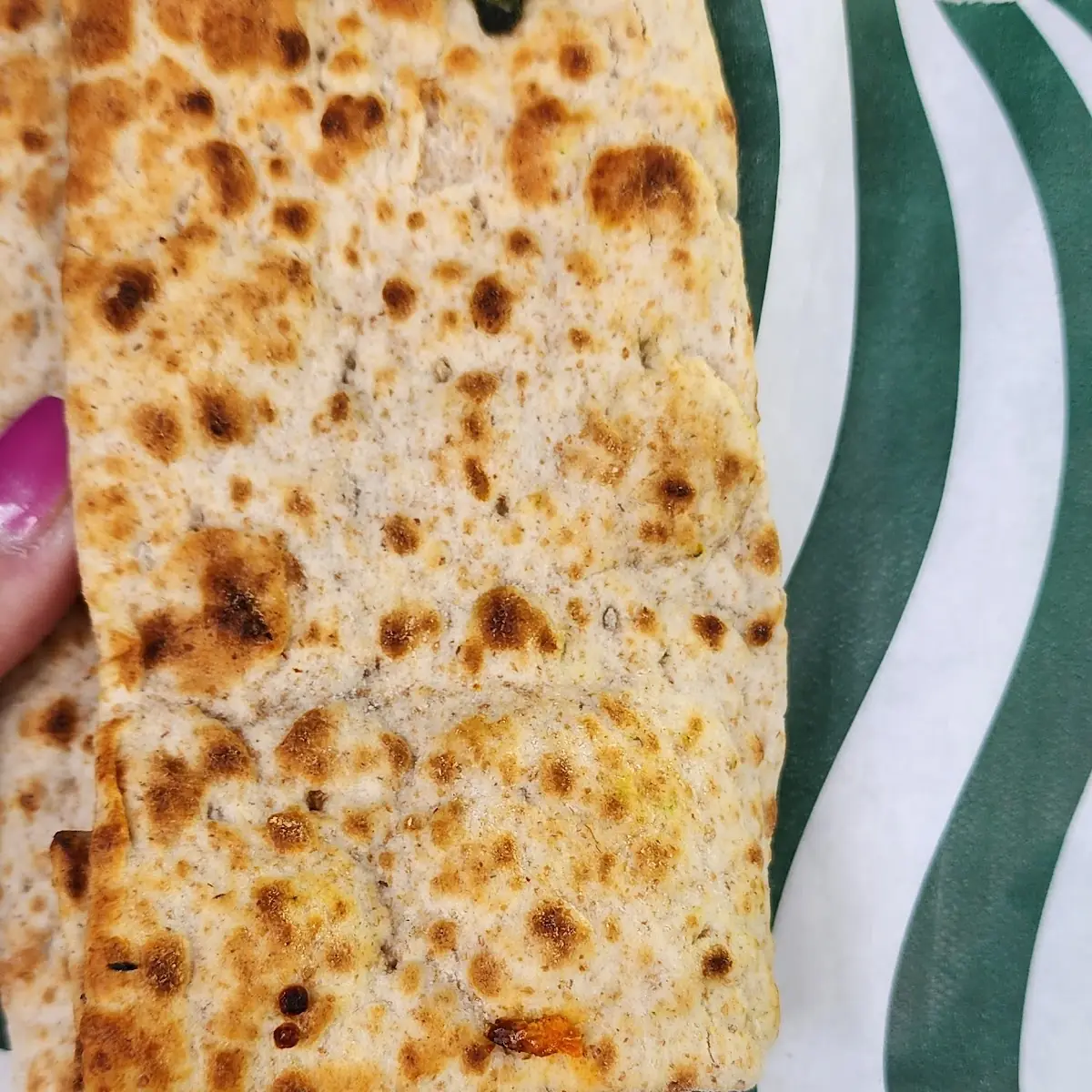 Egg White Feta Spinach Wrap