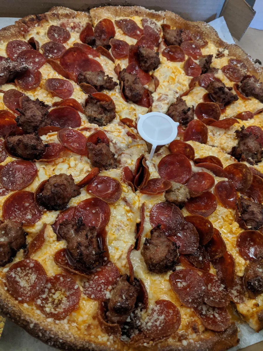 Pepperoni and Sausage Pizza