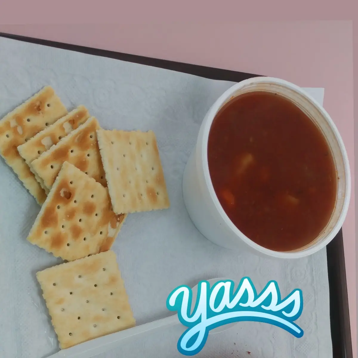 Egg Sandwich and Vegetable Soup