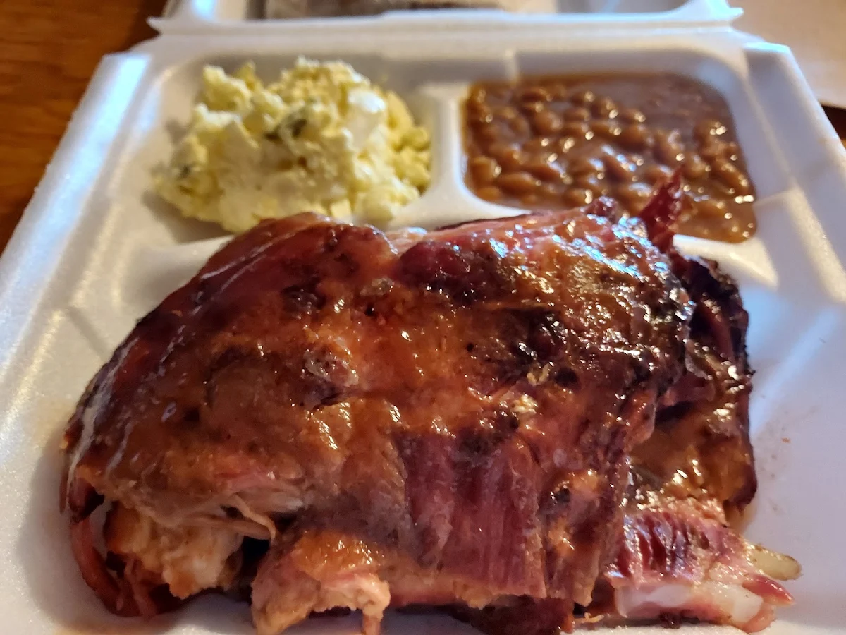 Ribs Beans Potato Salad