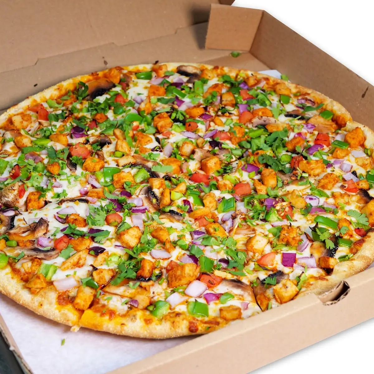 Paneer Tikka Masala Pizza