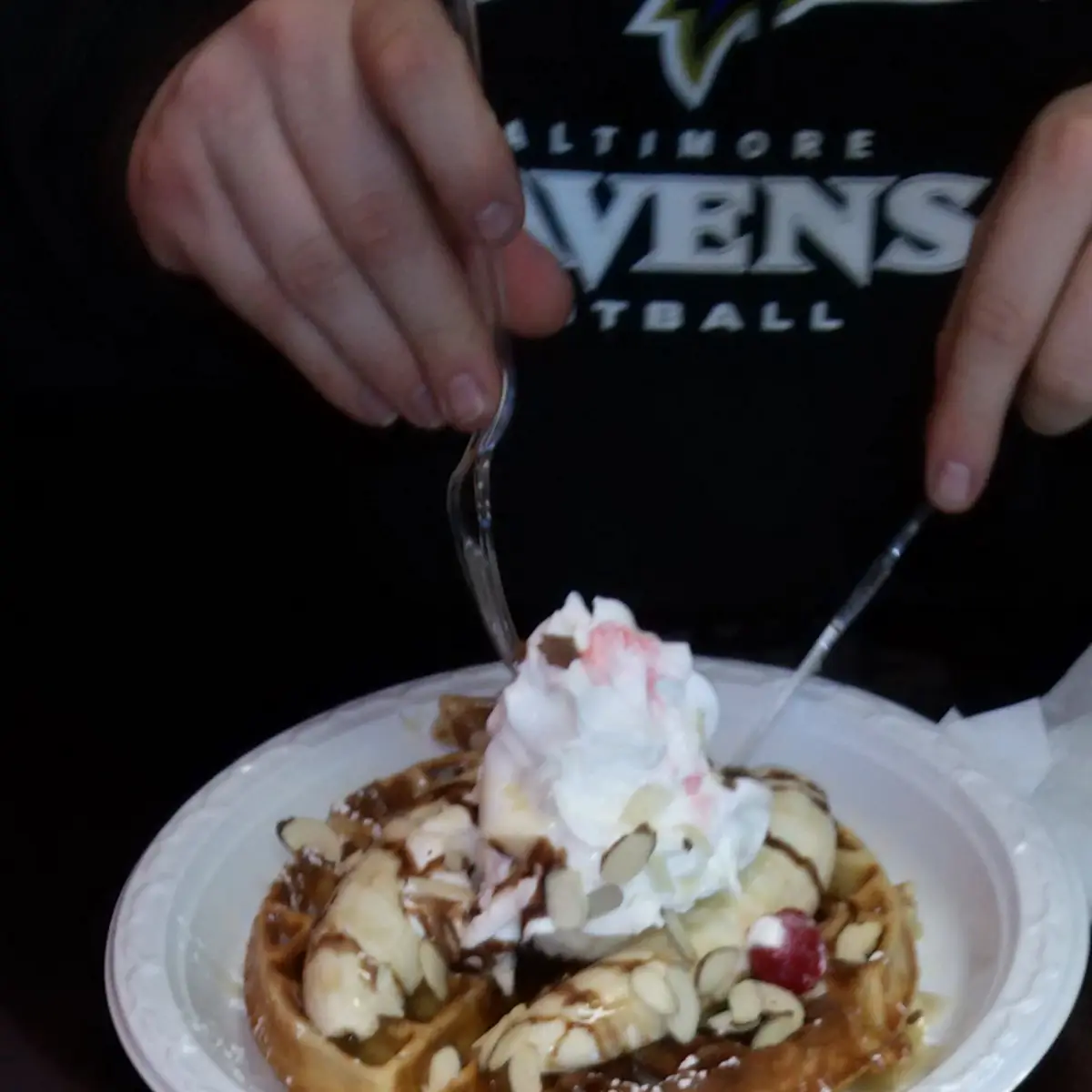 Banana Split Waffle