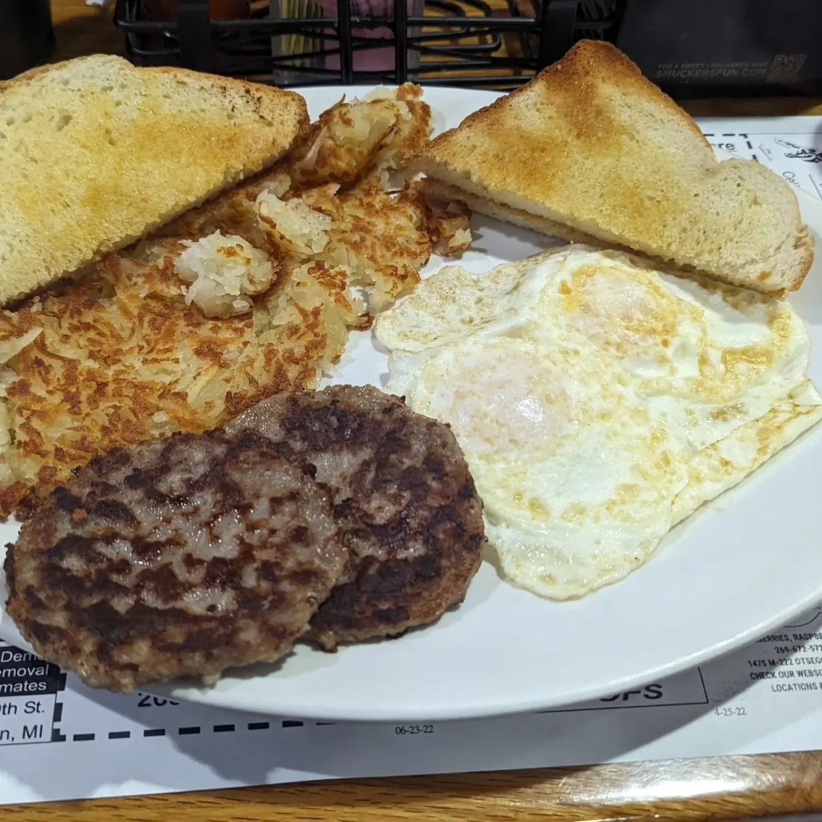 Sausage Patties Hash Browns
