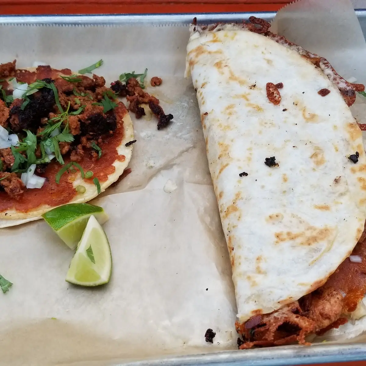 Chorizo Chaco & Al Pastor Quesadilla