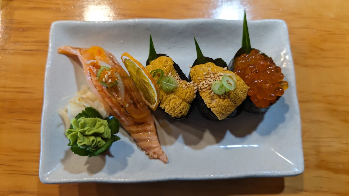 Salmon Belly Uni and Ikura