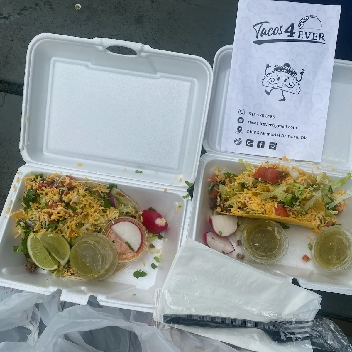 Soft Taco and Crunchy Taco