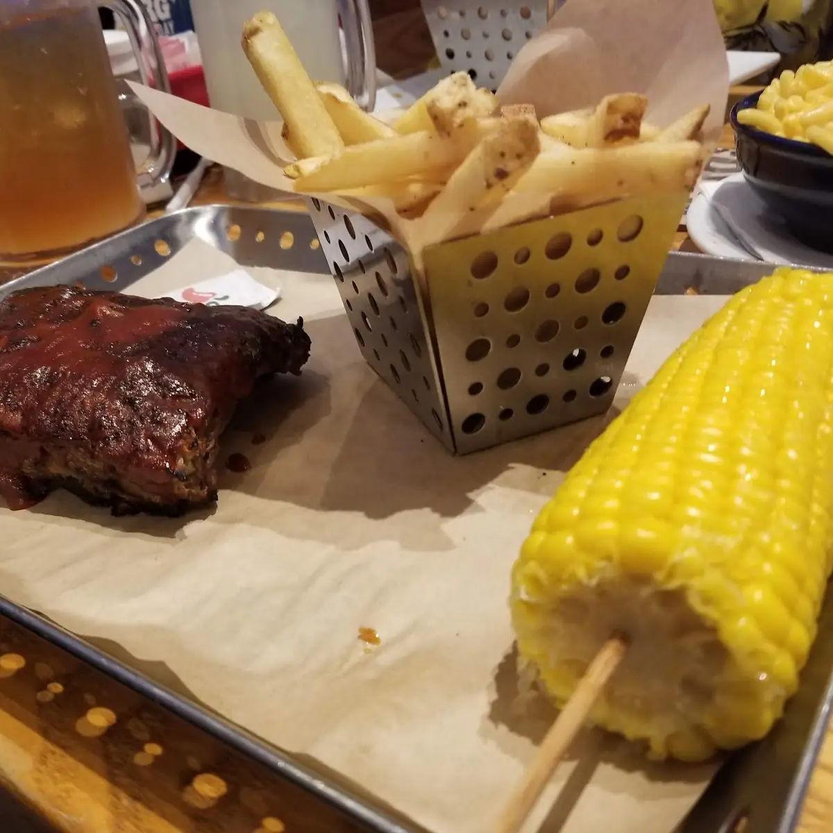 Half Rack Ribs and Corn