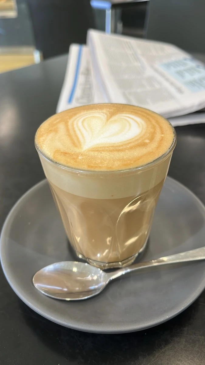 Flat White with Almond Milk, Funk Coffee & Food