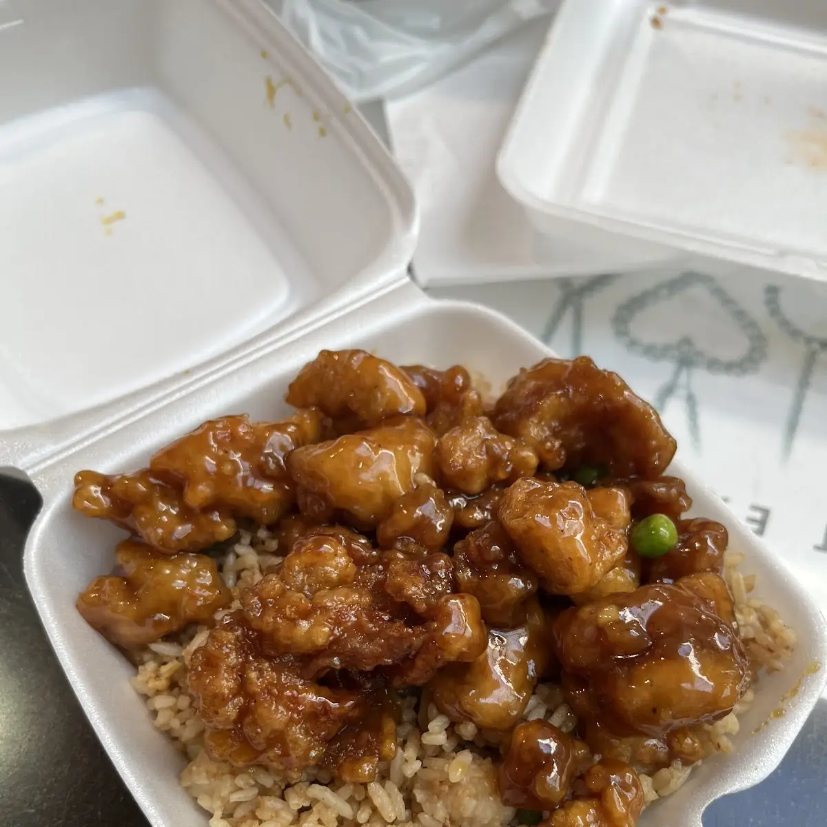 Orange Chicken w Fried Rice