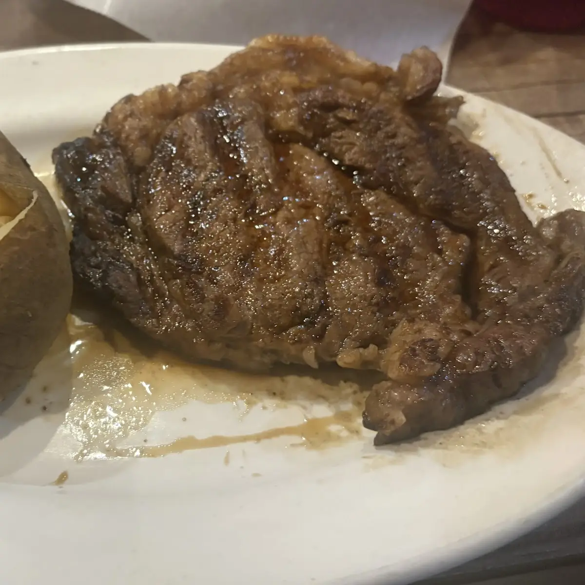 Ribeye w Loaded Baked Potato