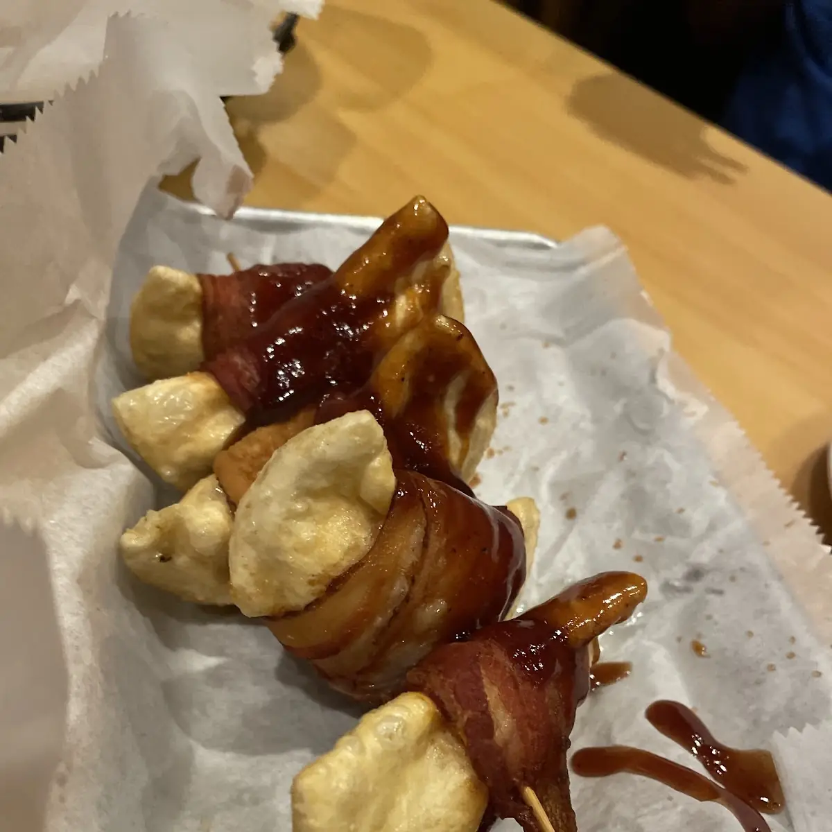 Bacon Wrapped Pierogie