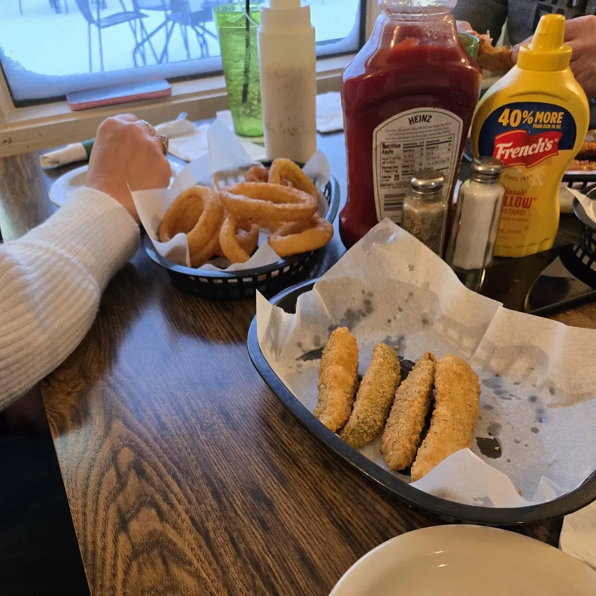 Appetizers Onion Rings and Deep Fried Pickles