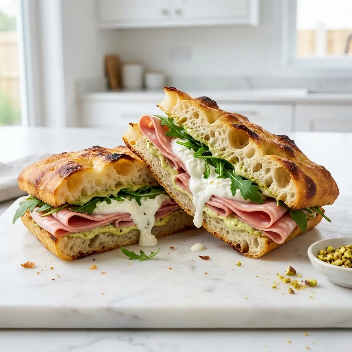 Focaccia BBQ Chicken Slice