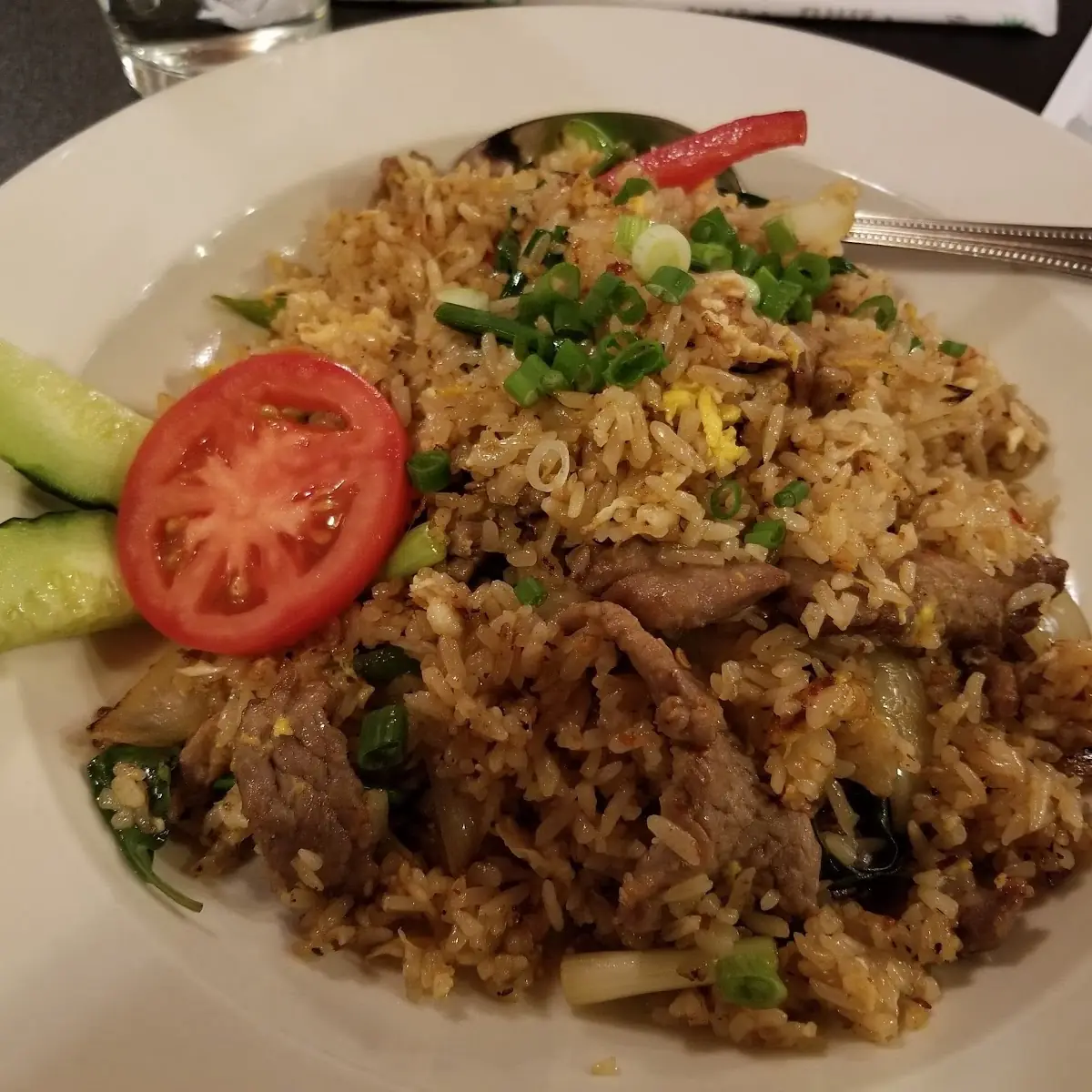 Basil Fried Rice with Beef