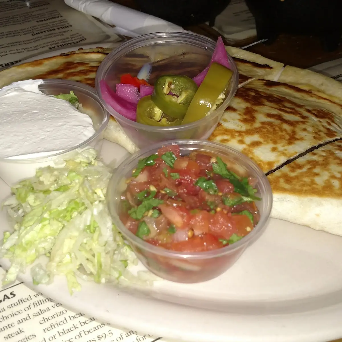 Black Bean Quesadilla