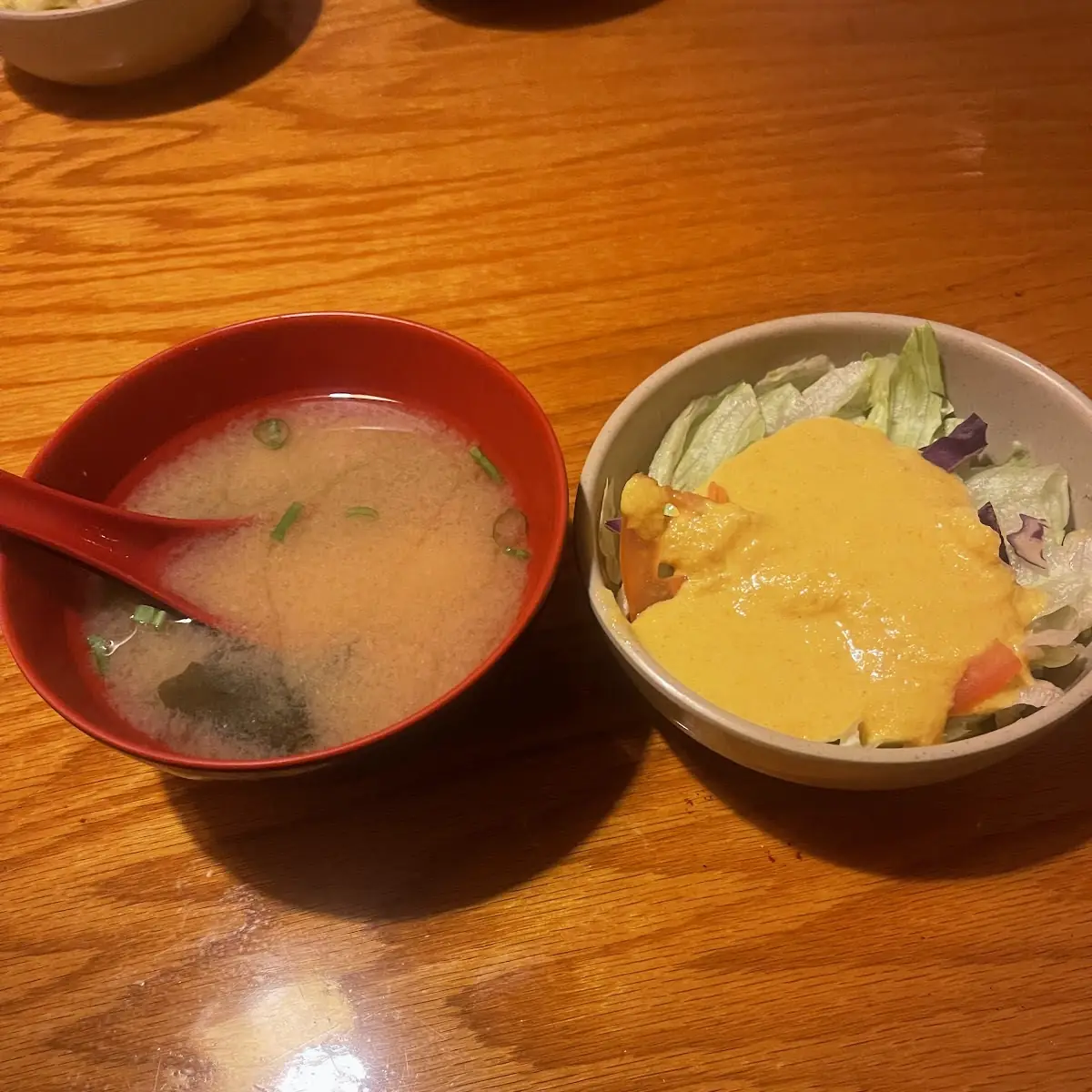 Miso Soup and Salad