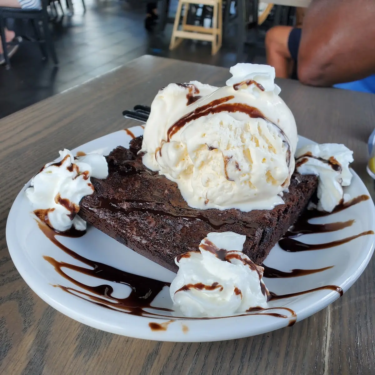 Chocolate Brownie a La Mode