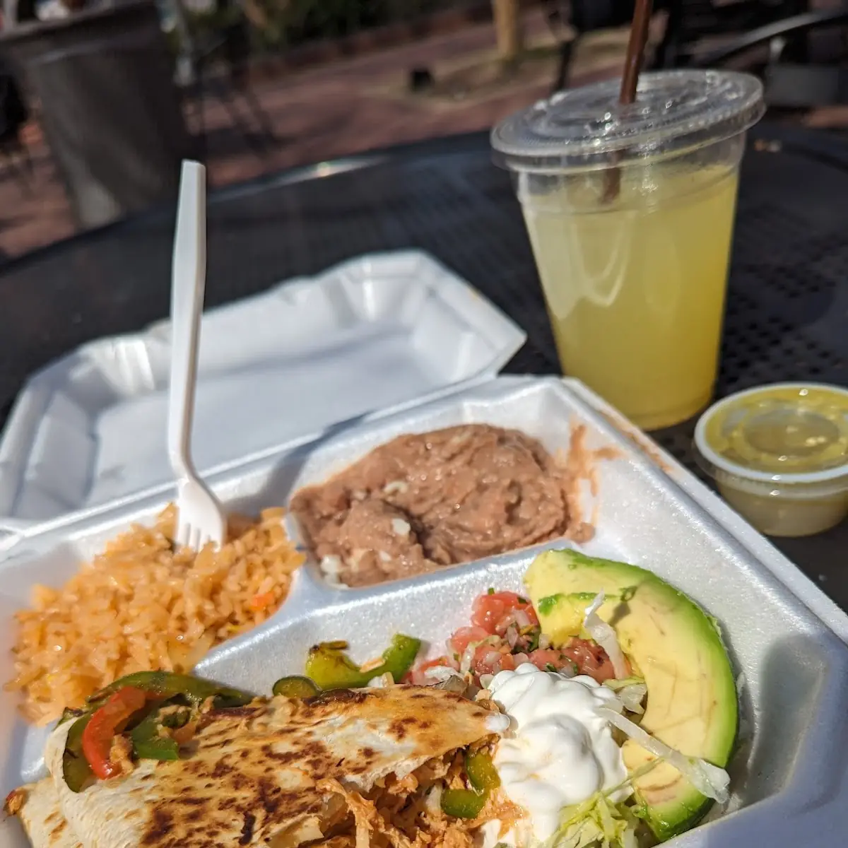 Fajita Quesadilla with Tinga De Pollo
