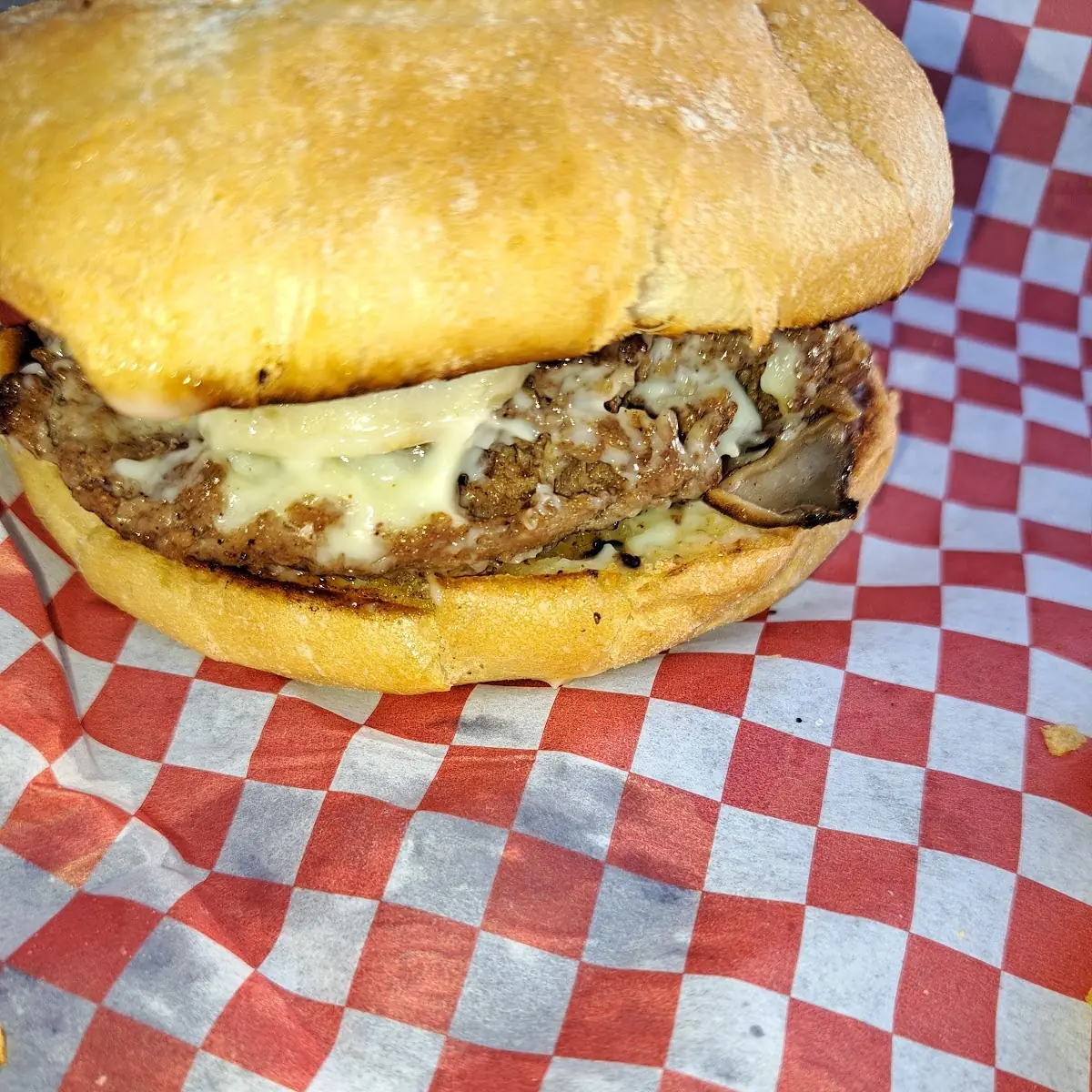 Mushroom Swiss Burger