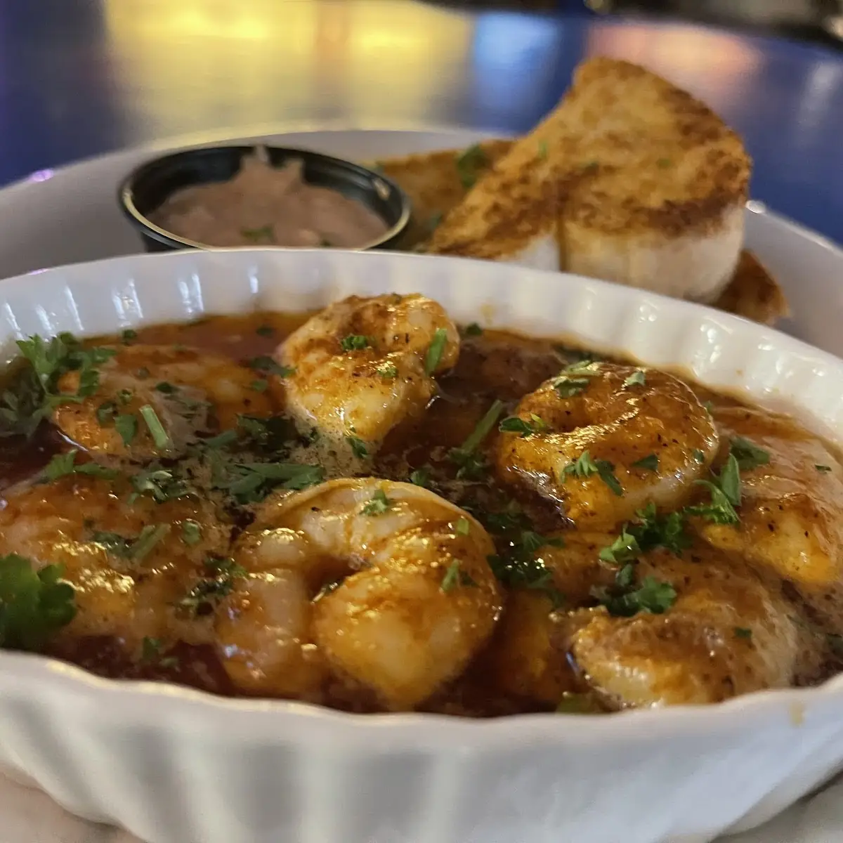 Cajun Shrimp w Garlic Bread