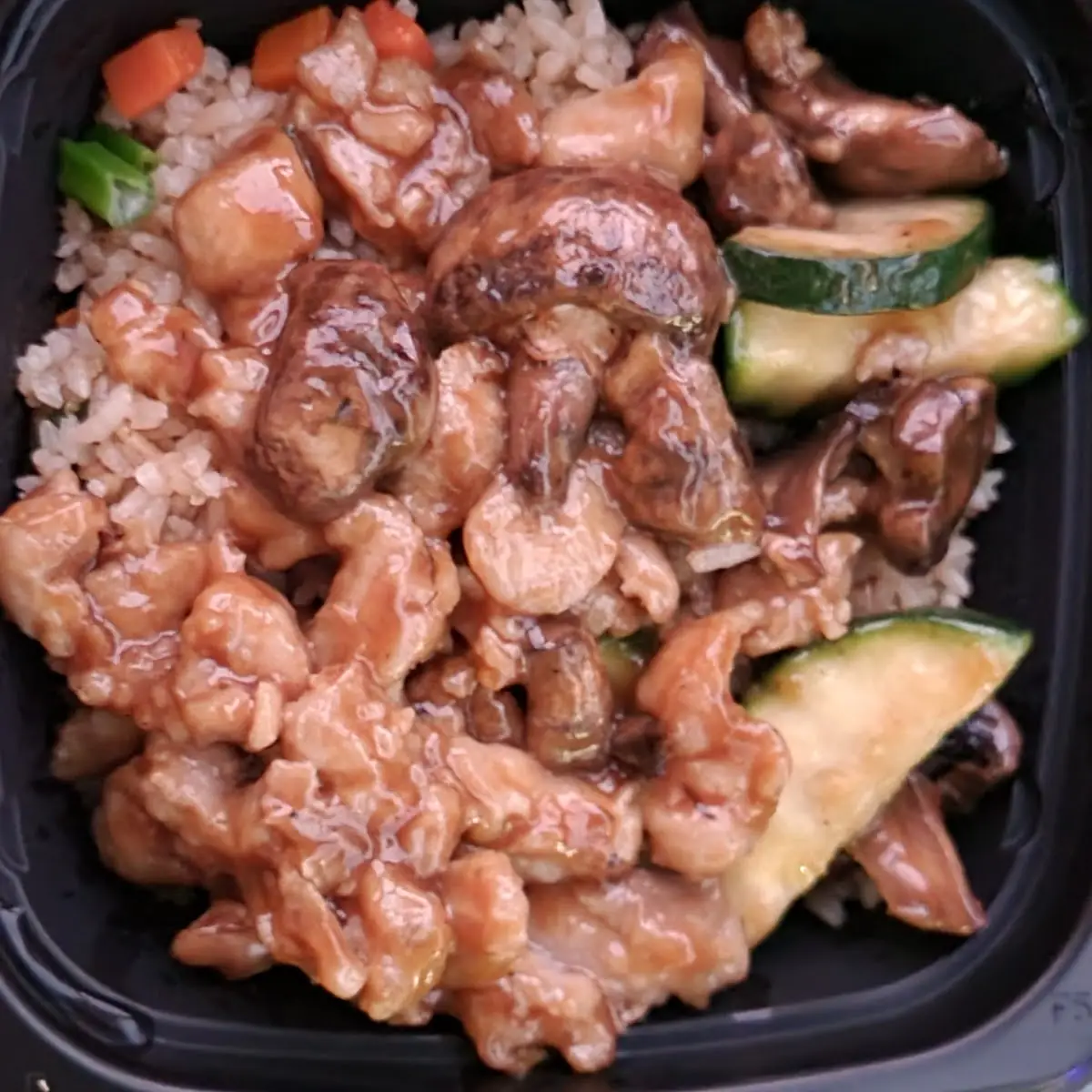 Mushroom Chicken Fried Rice