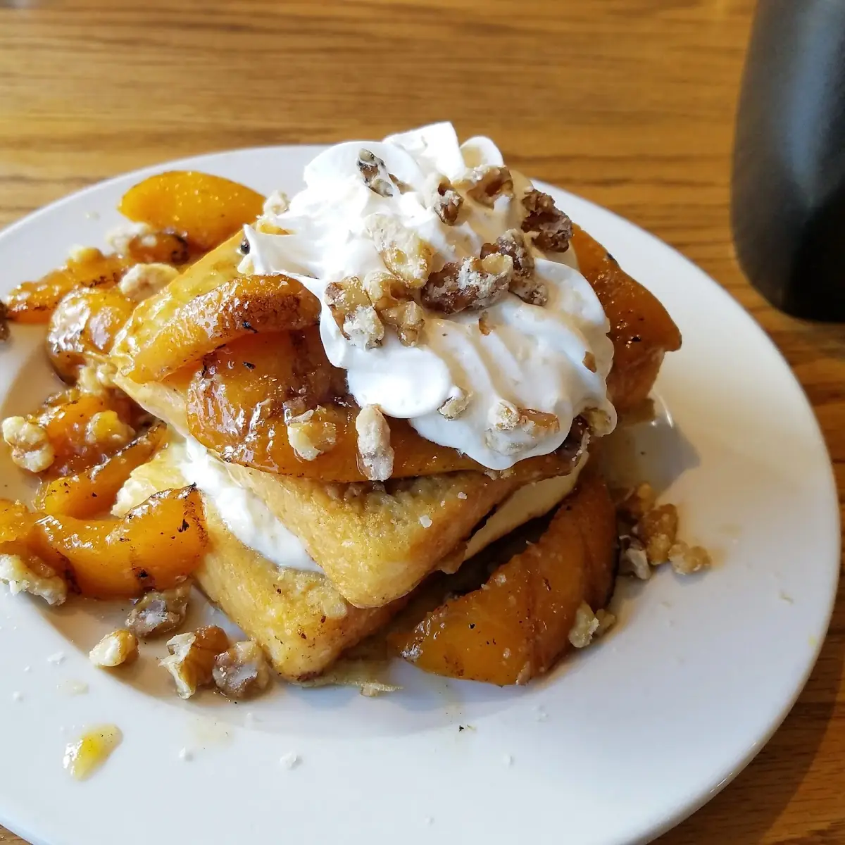 Peach Stuffed French Toast