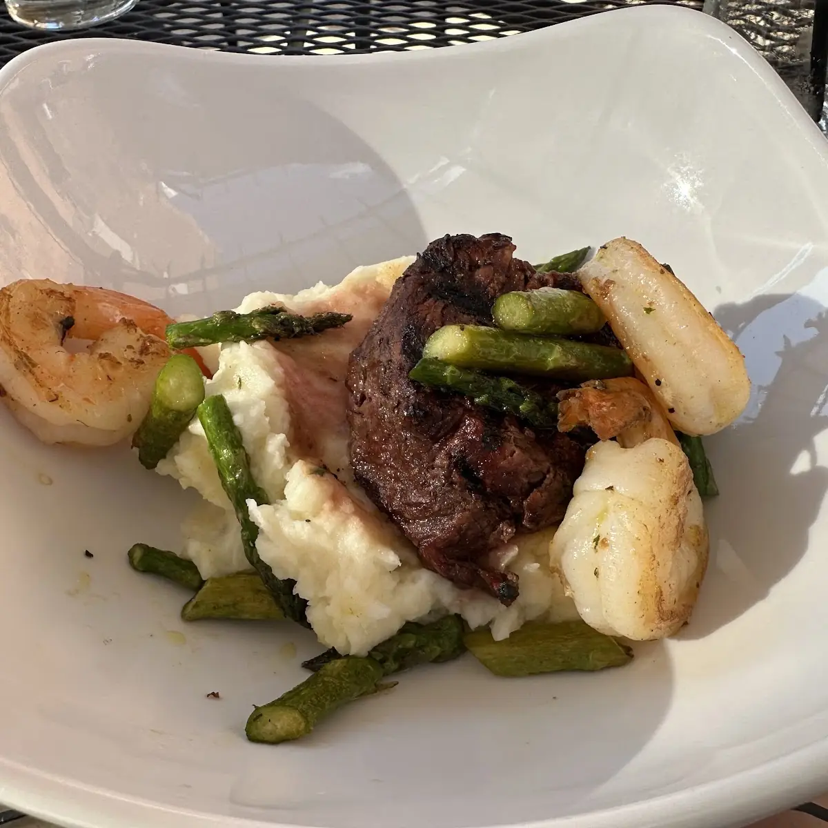 Mashed Potatoes with Asparagus