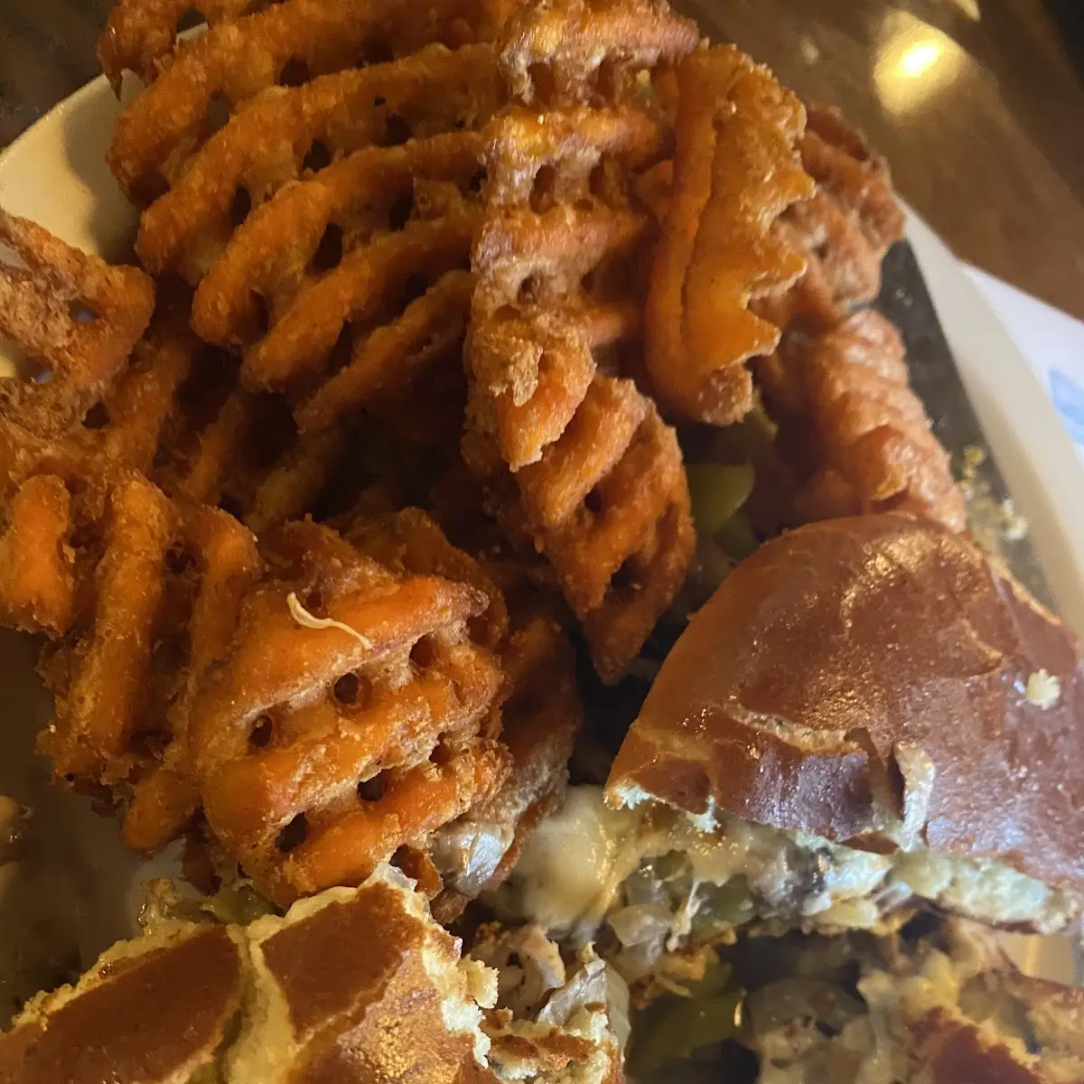 Chicken Burger and Sweet Potatoes