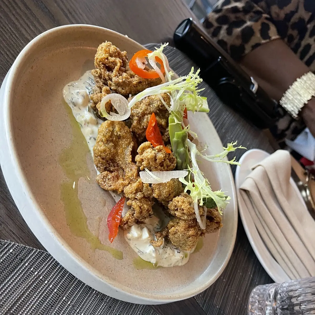 Fried Oysters Rockefeller
