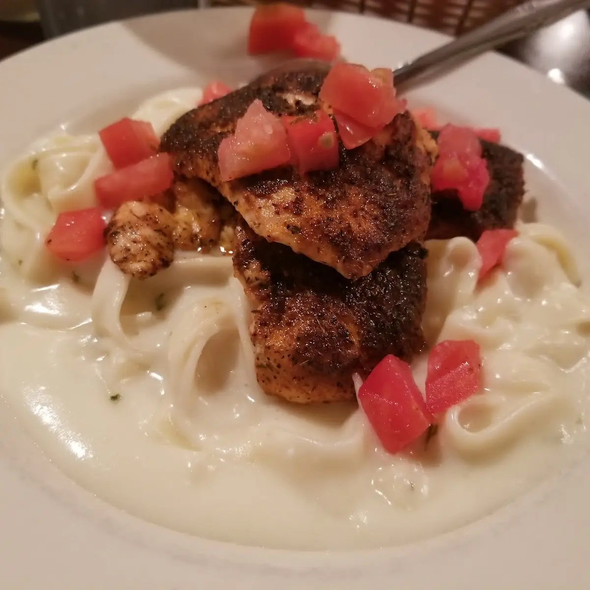 Blackened Chicken Alfredo